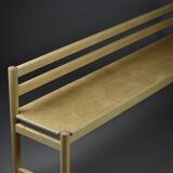 Midcentury birchwood School Bench