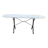 Table de bistro en marbre oval 165 cm!