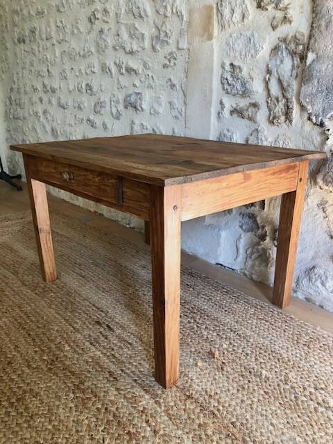 Wooden farmhouse coffee table