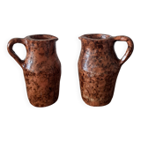 Pair of handcrafted terracotta pitchers – 3 kg each