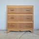 Commode scandinave bois brut années 50