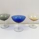 Suite of 5 Italian champagne glasses 1960