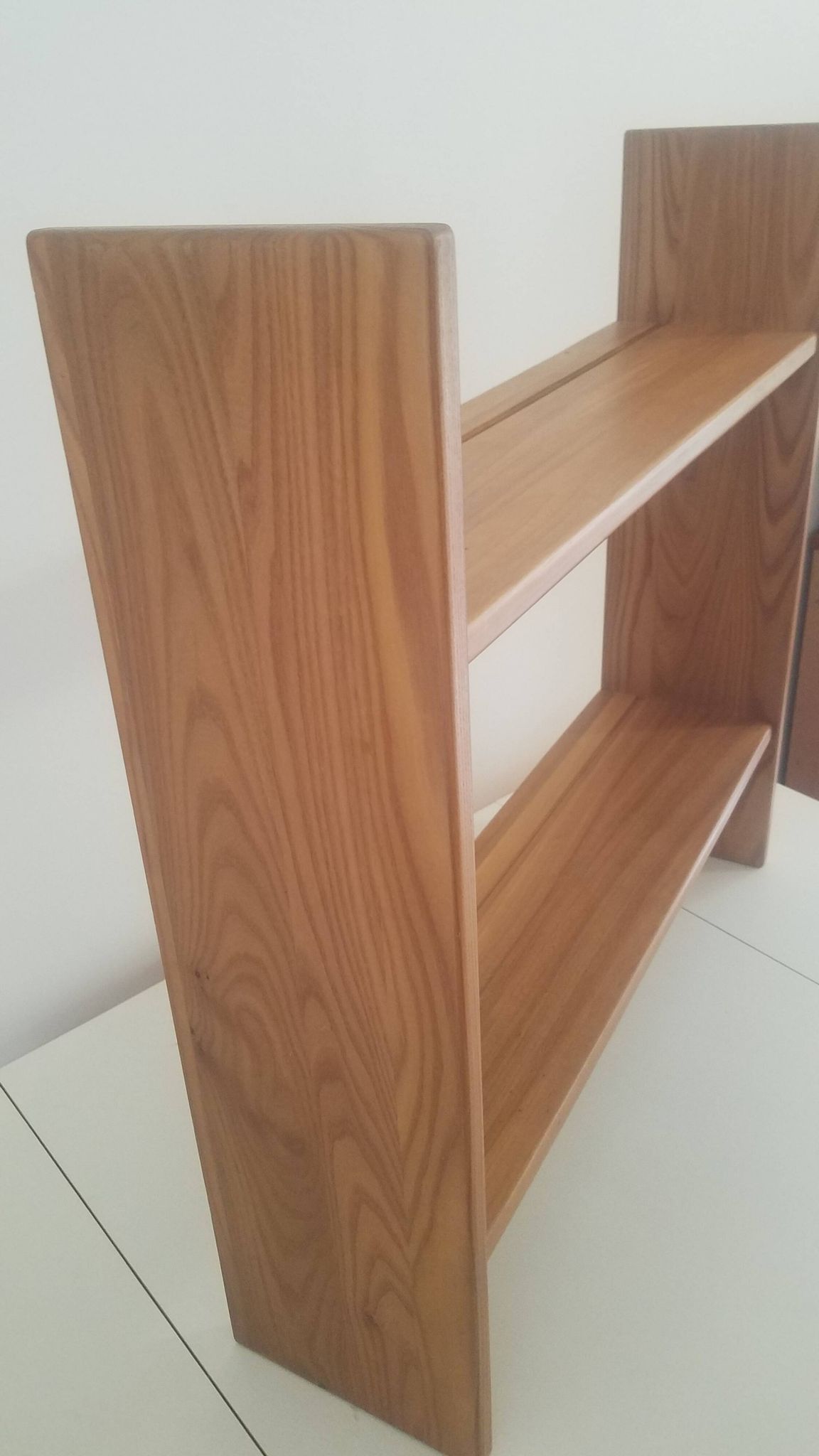Vintage solid elm shelf