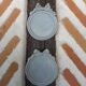 Pair of gray patinated plaster frames
