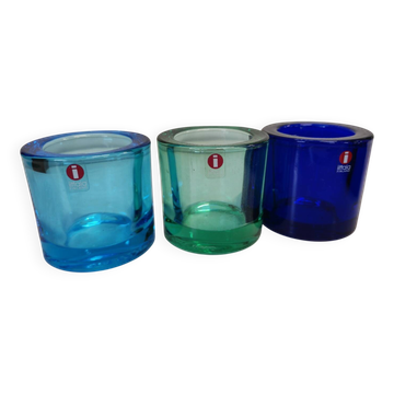 Lot de 3 Photophores Design Finlandais Iittala KIVI