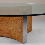Coffee table in elm burl