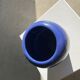 Modern vase oblong dark blue / dark purple H:19cm