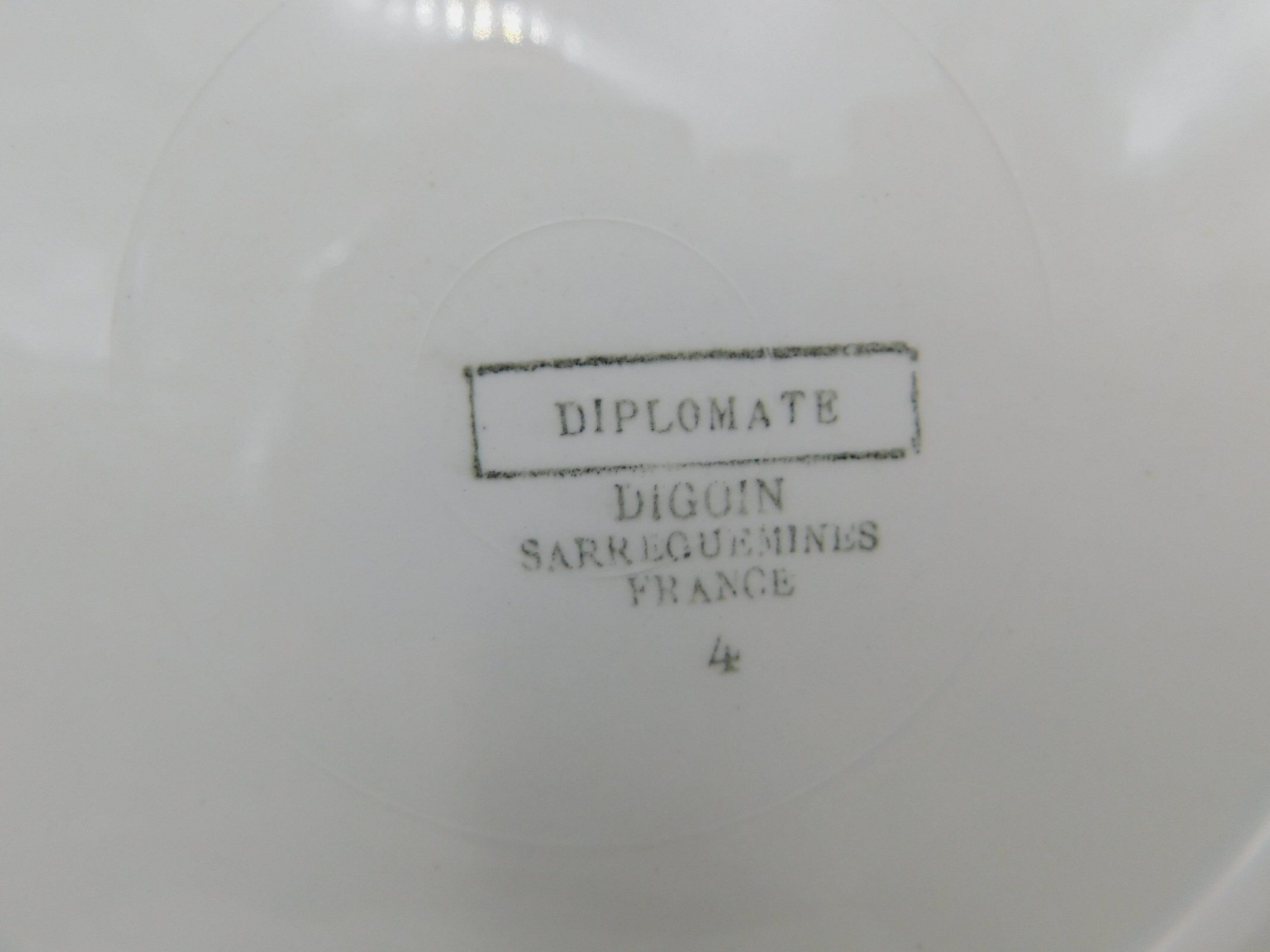 Digoin Sarreguemines cake dish and dessert plates