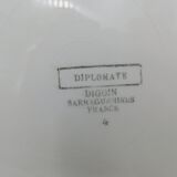 Digoin Sarreguemines cake dish and dessert plates