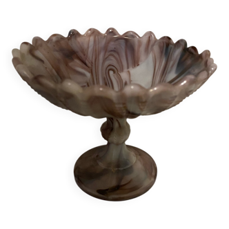 Old marbled opaline cup