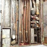 Cabinet and paint material