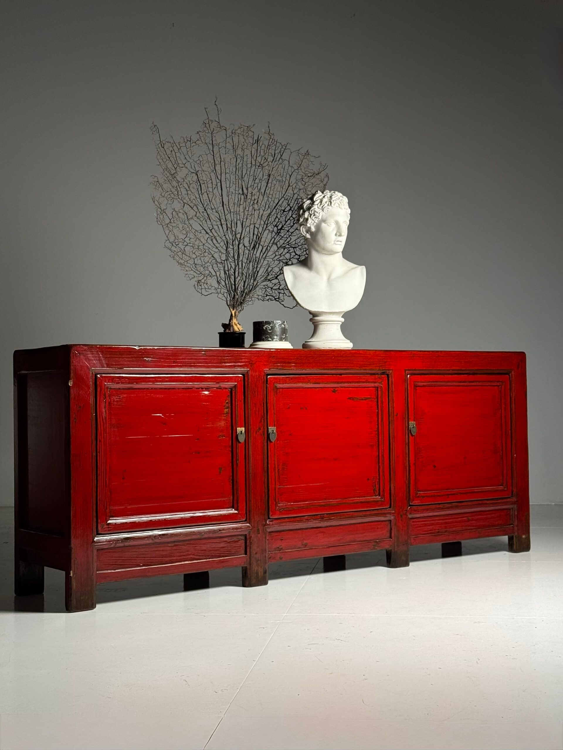 Chinese sideboard red