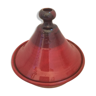 Plat à tajine rouge flammé