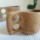 Natural and ecological wood cups