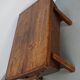 Table basse en pin rustique, style ferme français du début du 20e siècle