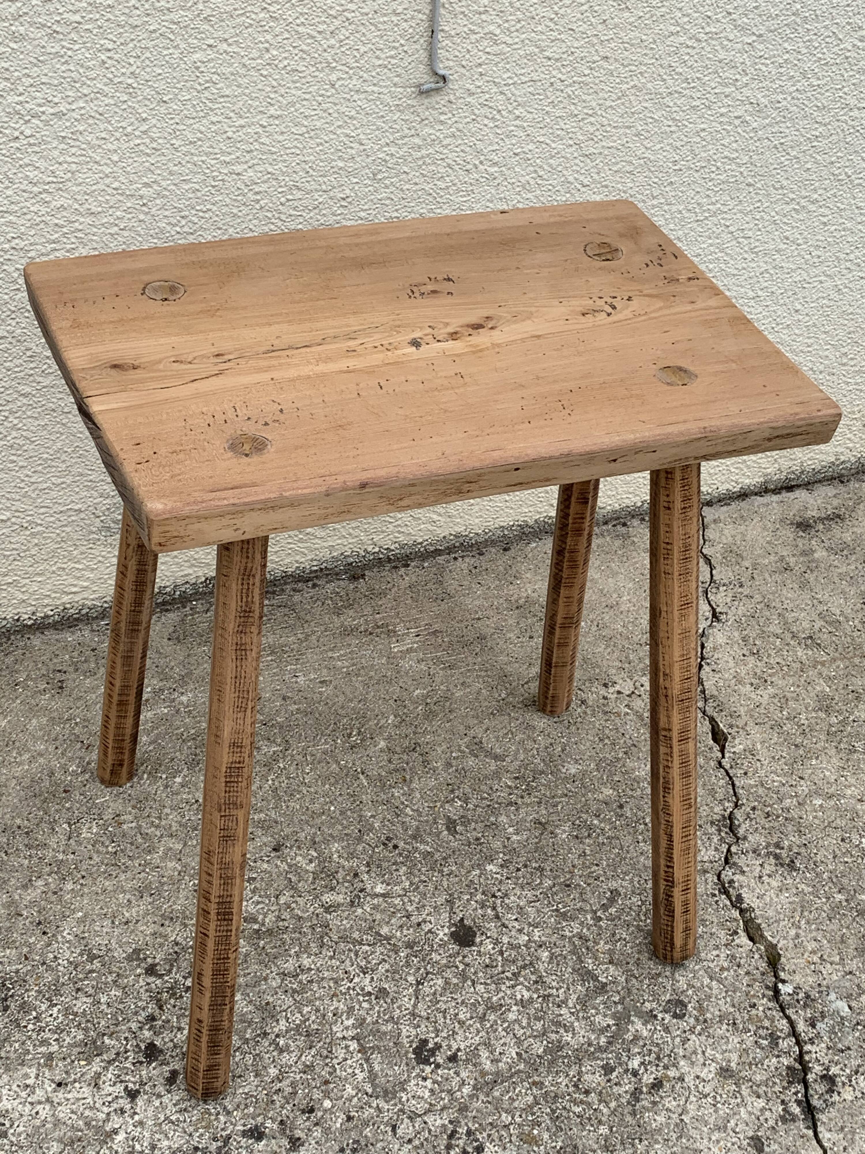 Brutalist table wood raw