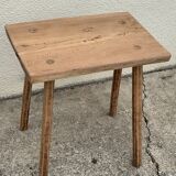 Brutalist table wood raw