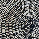 Berber ethnic basket casa black wool