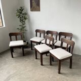 Set of 6 brutalist chairs from the 1940s