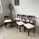 Set of 6 brutalist chairs from the 1940s