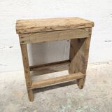 Tabouret artisanal en bois