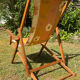 Vintage "Flower Power" Deckchair – 1970s Floral Fabric