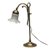 Lampe tulipe laiton style art nouveau