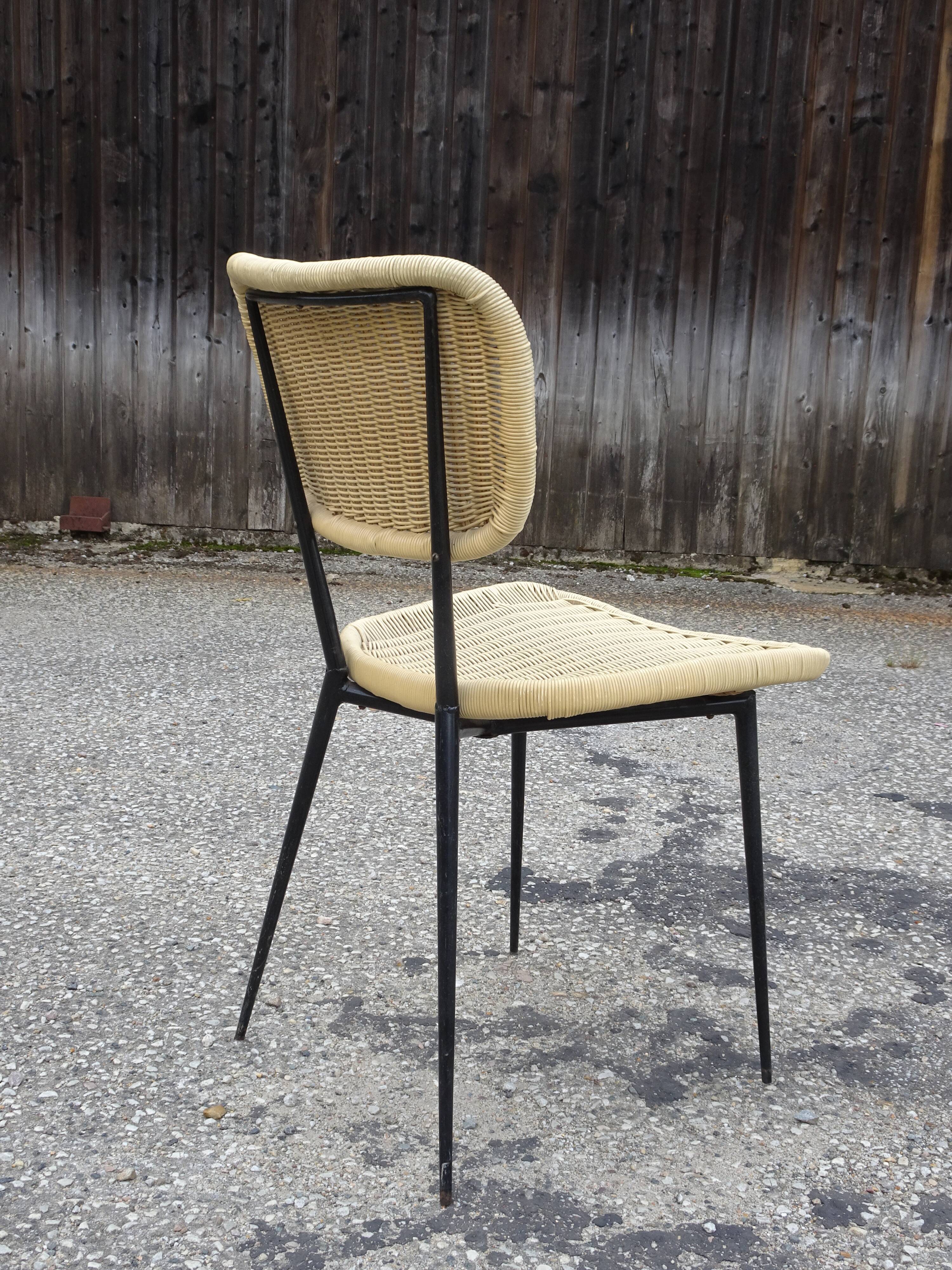 Chair model France, creation and edition Rougier around 1956.