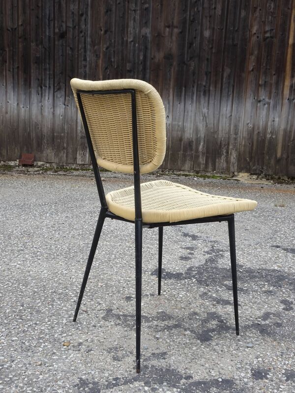 Chaise modèle France, création et édition Rougier vers 1956.