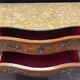 Curved marquetry commode – marble top