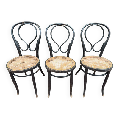 3 chaises bistrot Fischel N’14