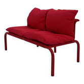 Sofa Tubulaire Rouge de Thalia & Co, 1980