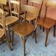 Set of 30 mismatched bistro chairs French Restaurant curved wood