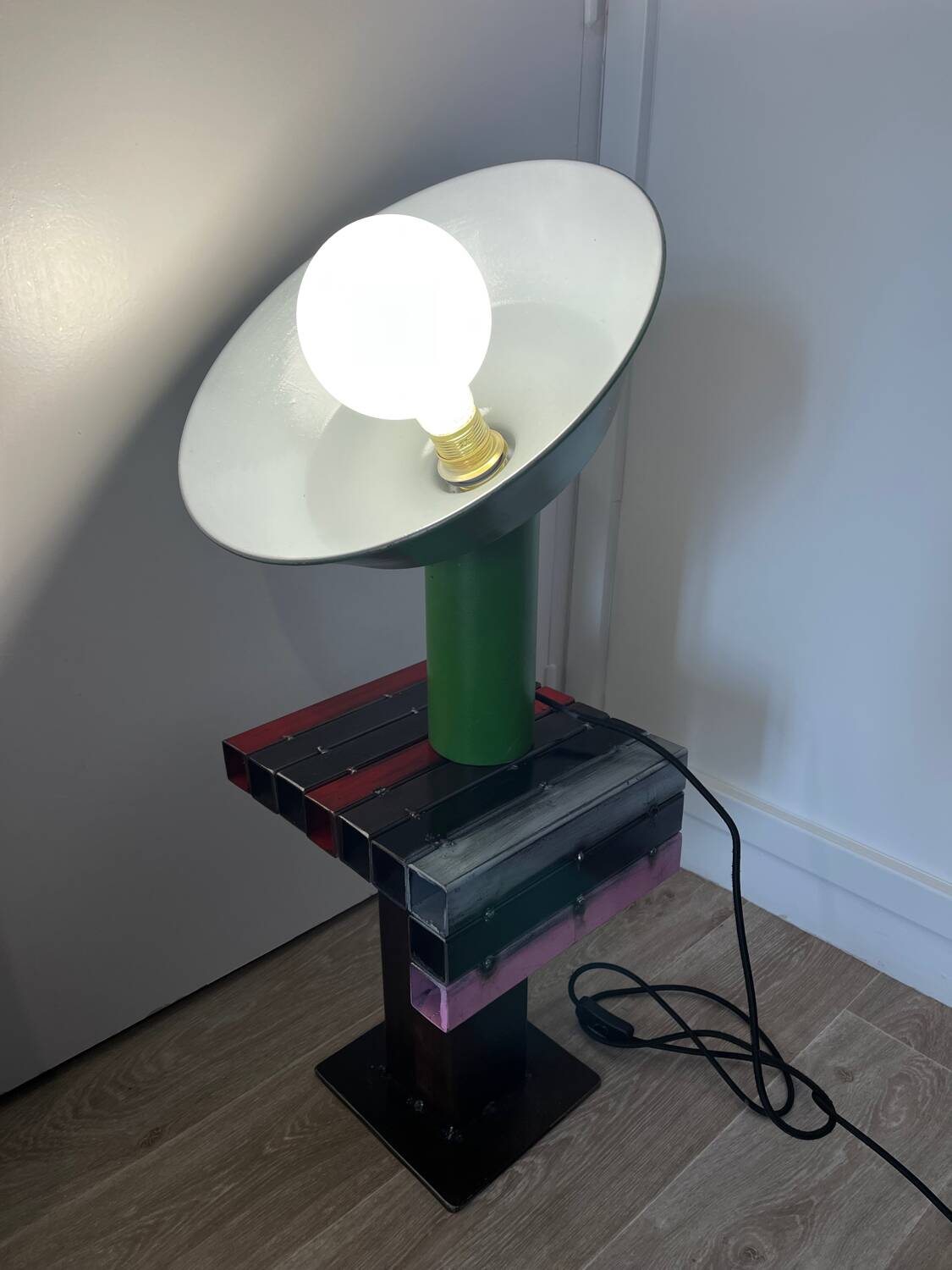 Green designer lamp