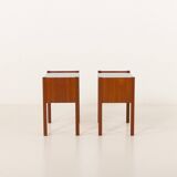 Italian mid century bedside tables, vintage nightstands, 1960s