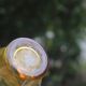 Set of 6 vintage Pernod amber glass glasses – H9 cm Ø7 cm – Bi collection