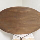 Miroir ovale bois époque moderniste art déco 1910 - 45x80cm