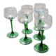 6 old white wine glasses from Alsace