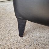 Pair of armchairs in imitation leather