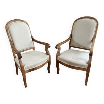 Paire de fauteuils restauration