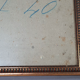 Old frame with channels foliage 39x28 cm wood original gilding stucco +glass SB172