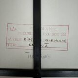 Artistic photo signed by Gheorge Rizeanu XXth 2 Romanian children