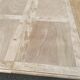 Table à manger ronde pied central extensible décapée en bois massif 3 rallo
