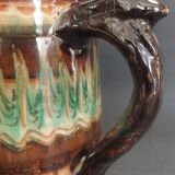 Ceramic pitcher Lithuania Vilnius Jan Limont mixed clay second half of the 20th century
