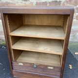 Art Deco sliding curtain binder cabinet
