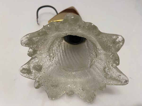 Lot de 2 appliques en verre de Murano et laiton