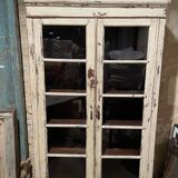 Beige lacquered teak sideboard