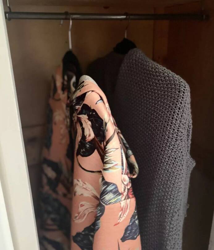 Parisian Art Deco period armoire – cream patina