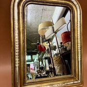 Napoleon III mirror in gold and silver