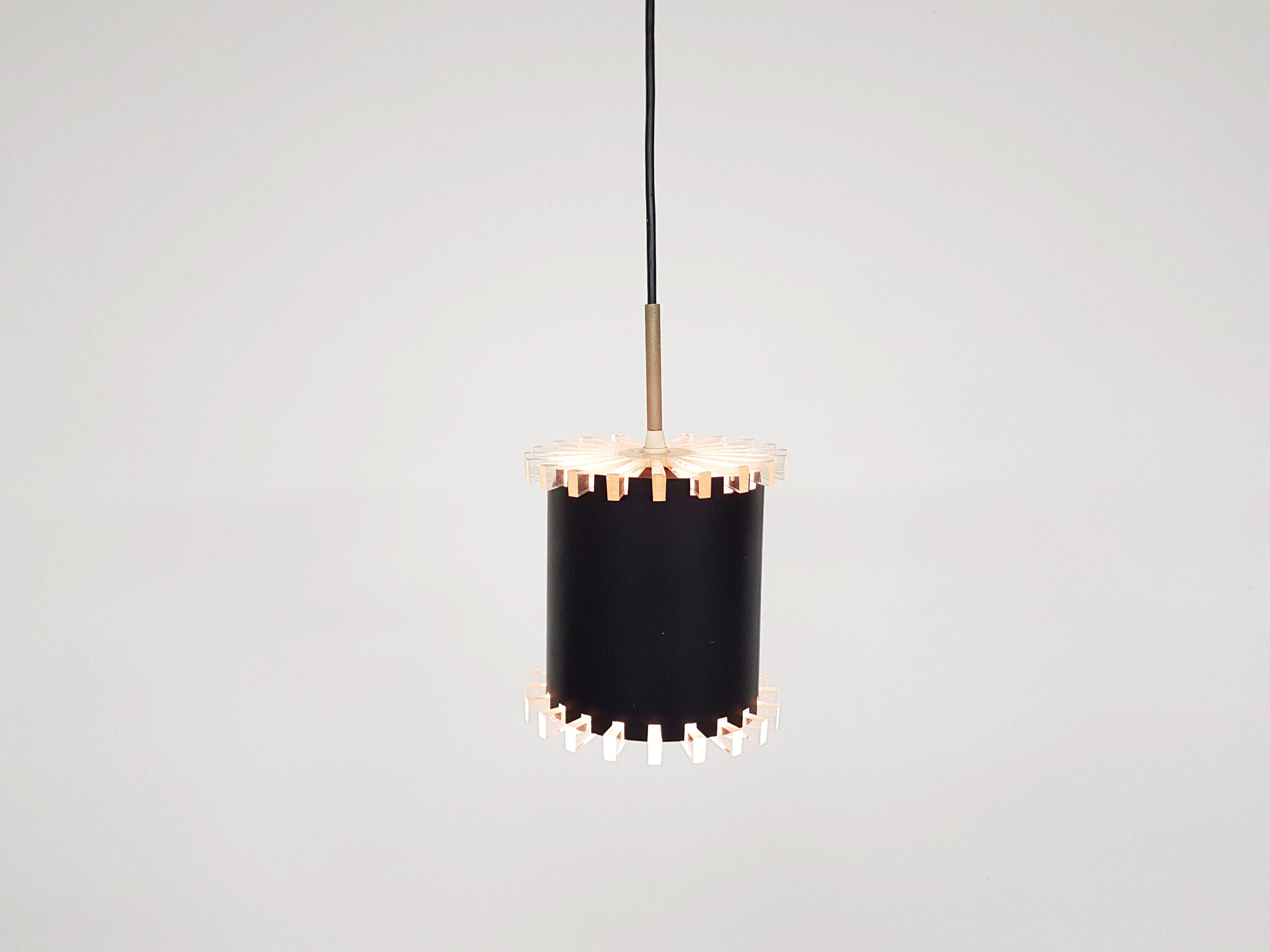 Small mid-century pendant light the Netherlands 1960's